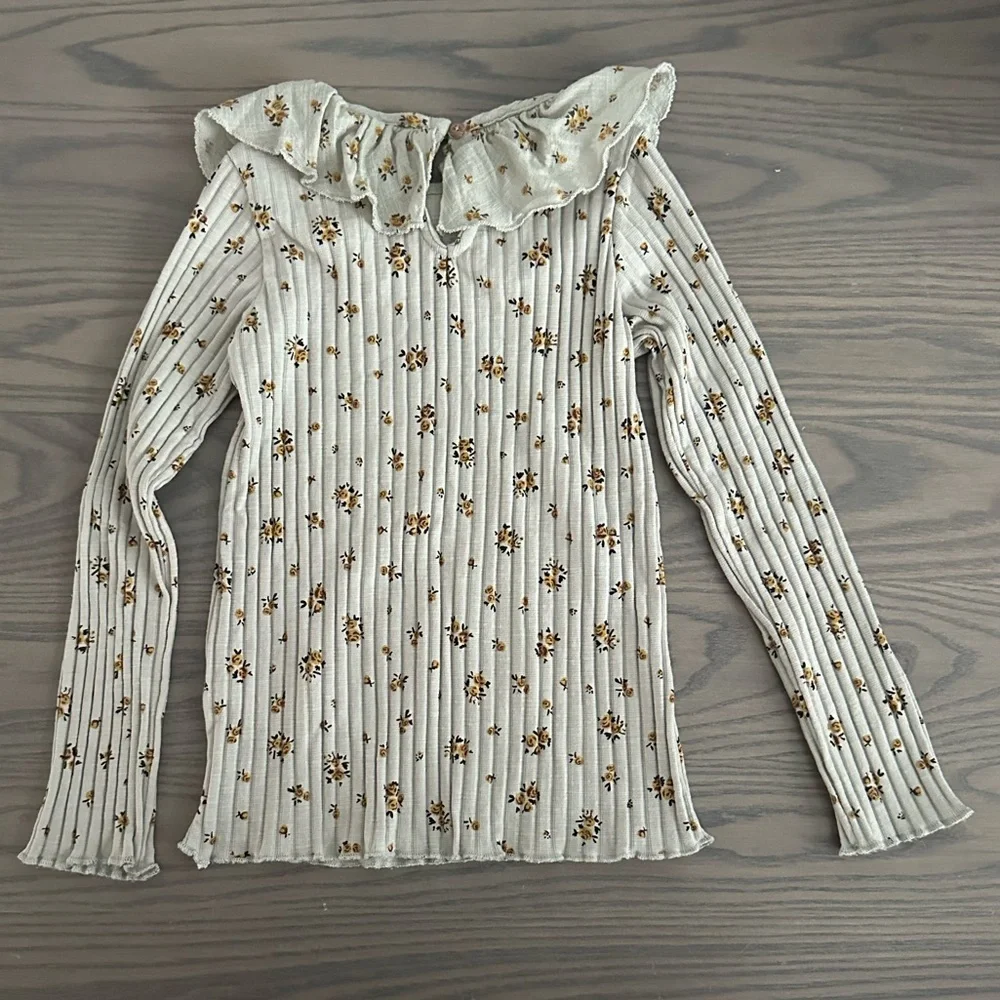 ZARA GIRLS RUFFLED FLORAL MATCHING SET